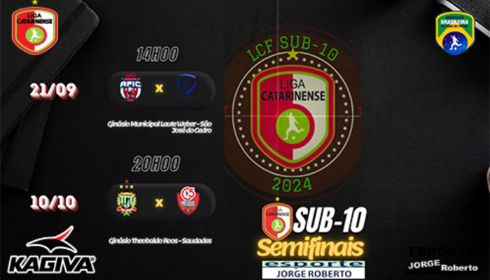 SEMIFINAIS DA LCF SUB-10 INICIA NESTE SÁBADO