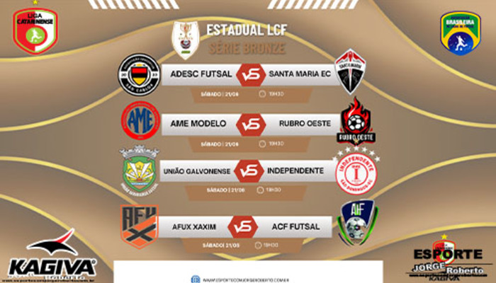 ESTADUAL LCF SÉRIE BRONZE PROSSEGUE NESTE SÁBADO ESTADUAL LCF SÉRIE BRONZE PROSSEGUE NESTE SÁBADO