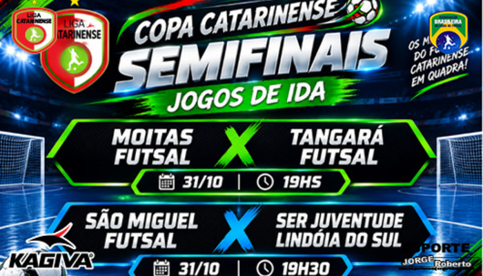 CLUBES INICIAM BRIGA POR VAGA AS FINAIS DA COPA CATARINENSE